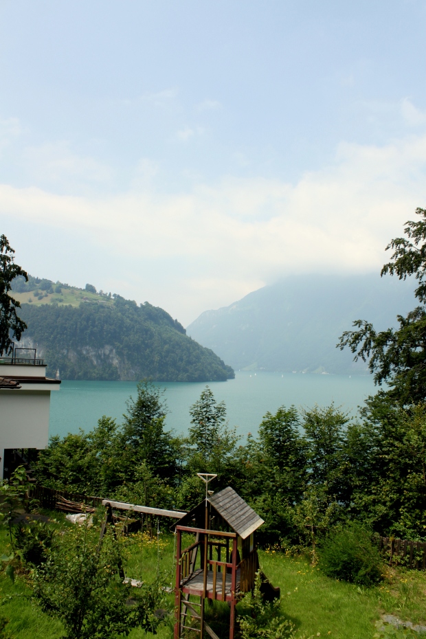 View of Lake Lucerne from the road